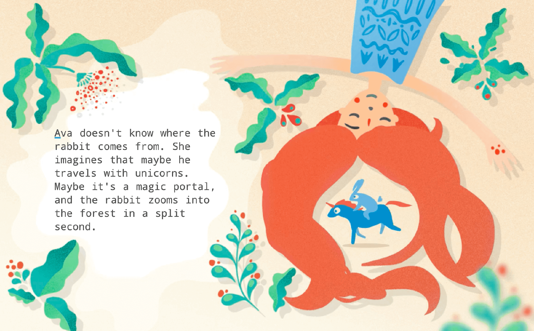 Ava And The Rabbit Animated Story Typing Edclub